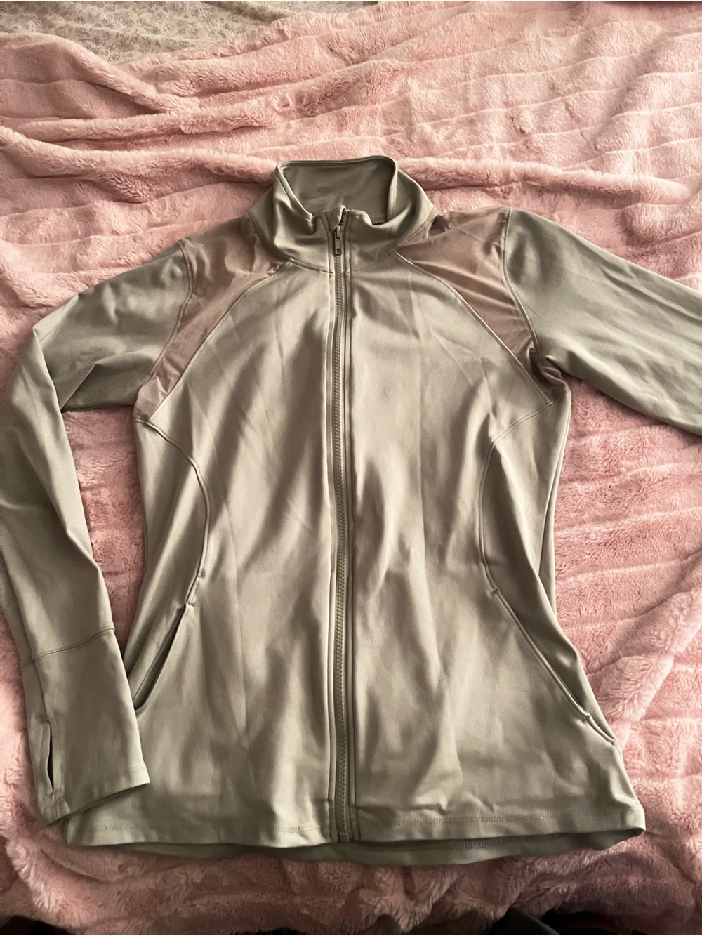 Marika Olive Full-Zip Utility Jacket